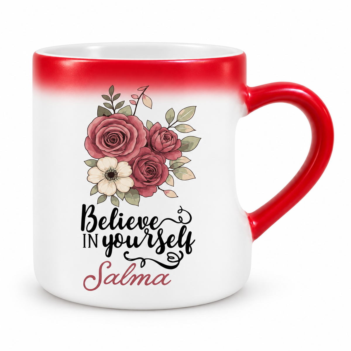 Magic Heart Handle Mug – Inspirational Floral Designs | 350 ml