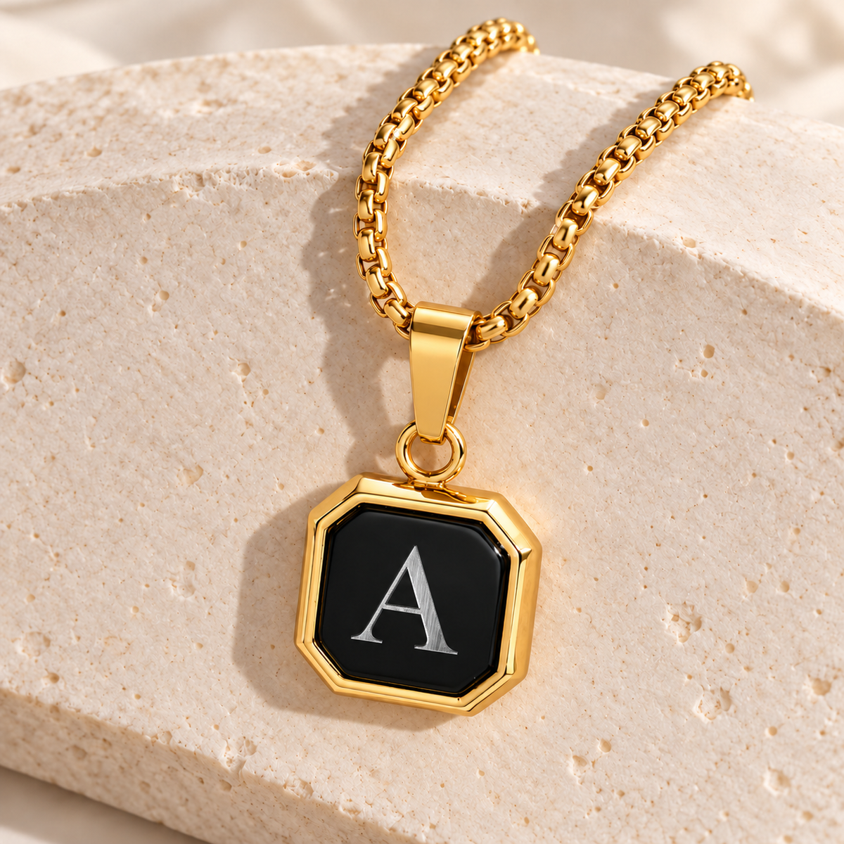 Personalized Initial Necklace – Gold & Silver Tones