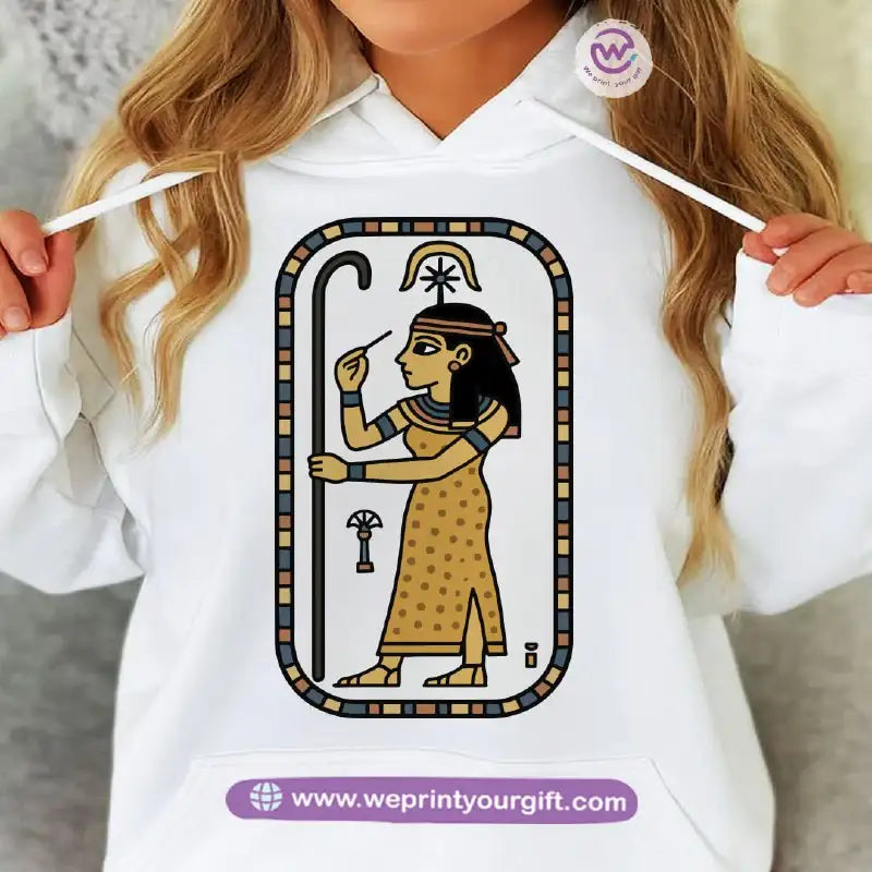 Pharaonic Egyptian Hoodie – Cotton Melton Unisex - WE PRINT