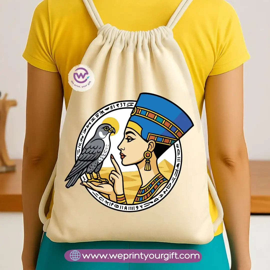 Pharaonic Egyptian Drawstring Backpack – Ancient Art Inspired Designs - WE PRINT