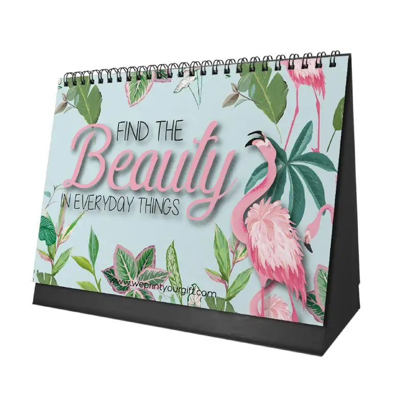 Flamingo Desk Calendar 2026 - WE PRINT