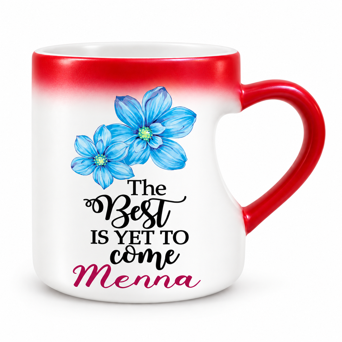 Magic Heart Handle Mug – Inspirational Floral Designs | 350 ml
