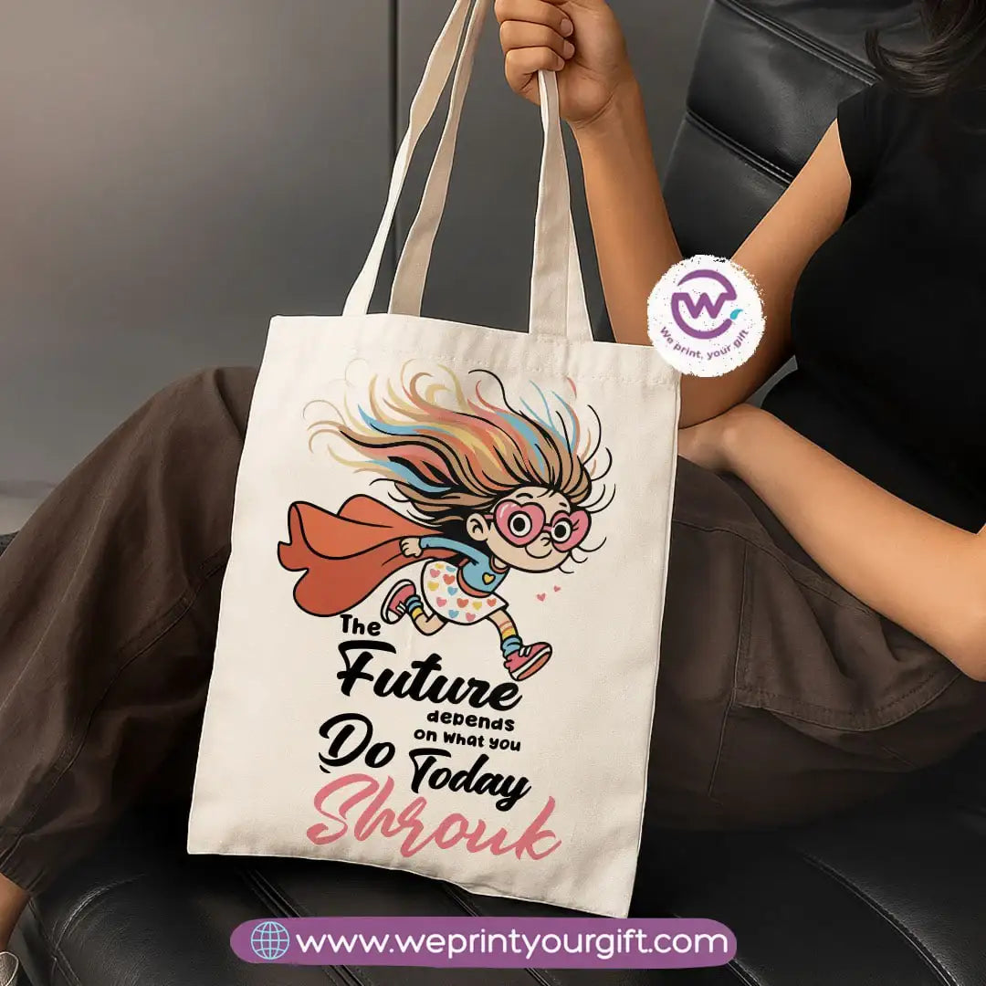 Cartoon Character Canvas Tote Bag - WE PRINT