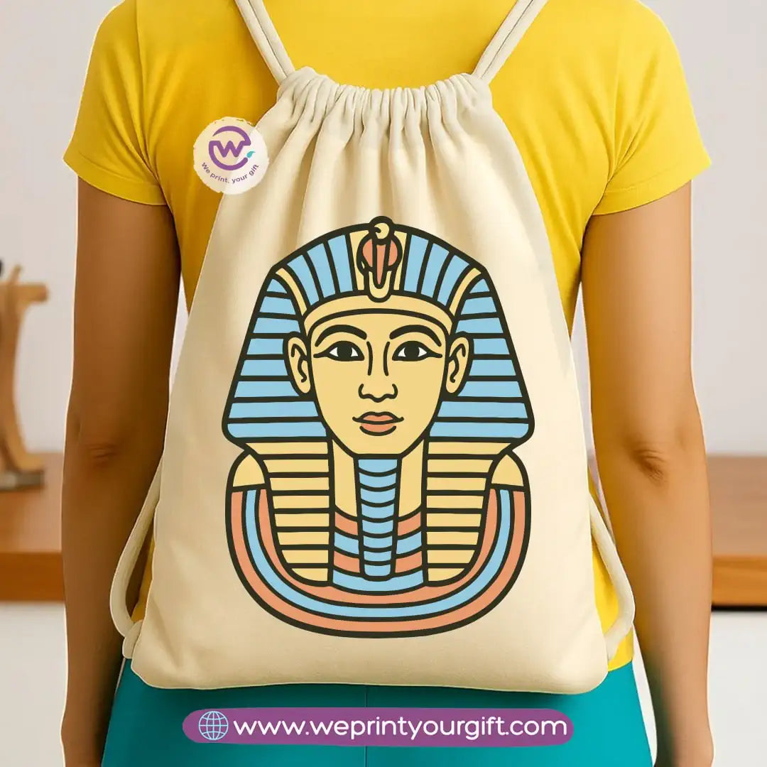 Pharaonic Egyptian Drawstring Backpack โ Ancient Art Inspired Designs - WE PRINT