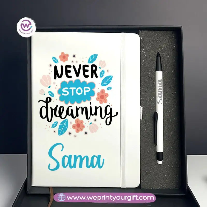 Inspiring Personalized Gift Box with Custom Notebook & Metal Pen - WE PRINT