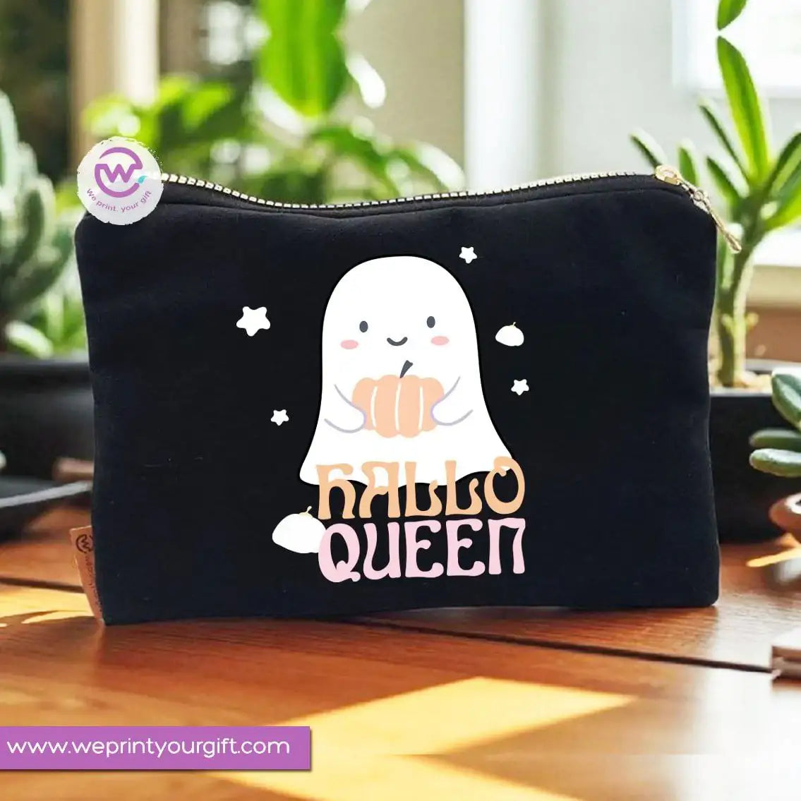 Halloween Makeup Bag & Pencil Case – Spooky Cotton Pouch with Fun Designs - WE PRINT
