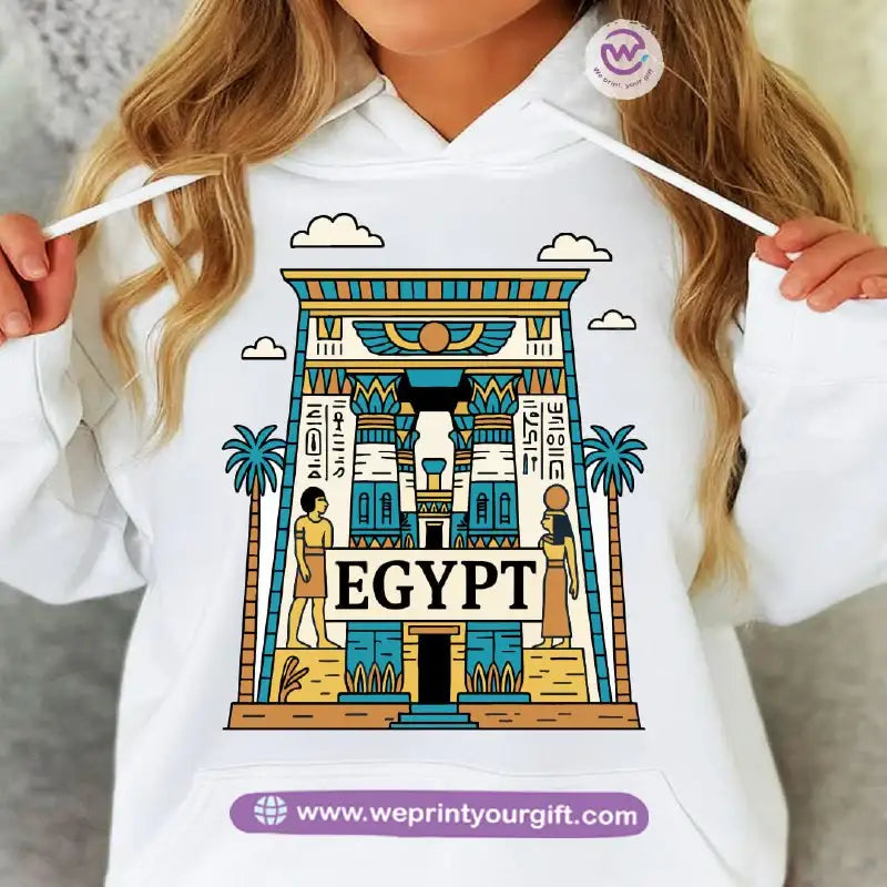 Pharaonic Egyptian Hoodie – Cotton Melton Unisex - WE PRINT