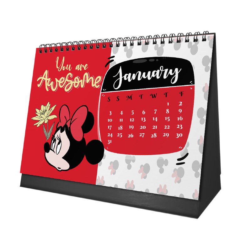Minnie Mouse Desk Calendar 2026