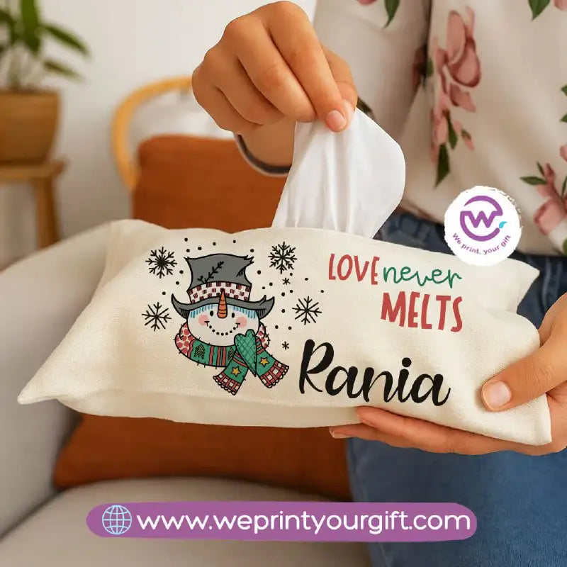 Personalized Fabric Tissue Holder – Christmas Designs - WE PRINT