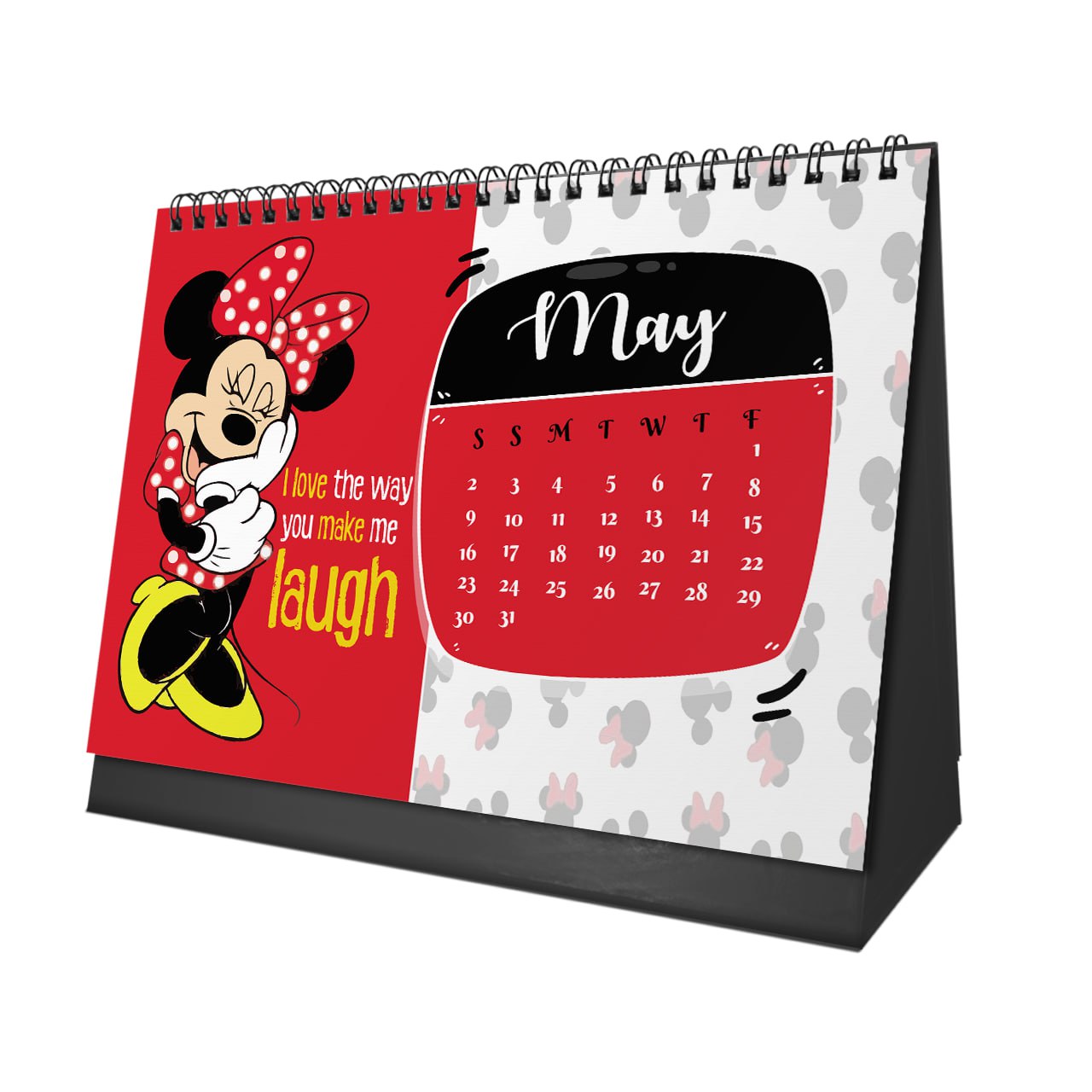 Minnie Mouse Desk Calendar 2026