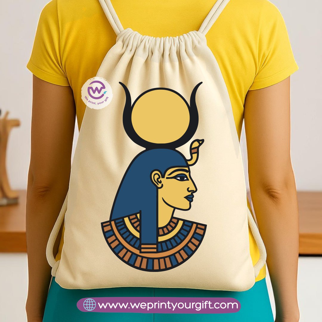 Pharaonic Egyptian Drawstring Backpack – Ancient Art Inspired Designs