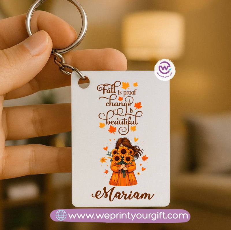 Personalized Wooden Keychain – One Art & Custom Designs