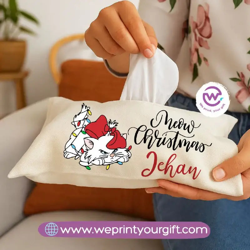 Personalized Fabric Tissue Holder – Christmas Designs - WE PRINT