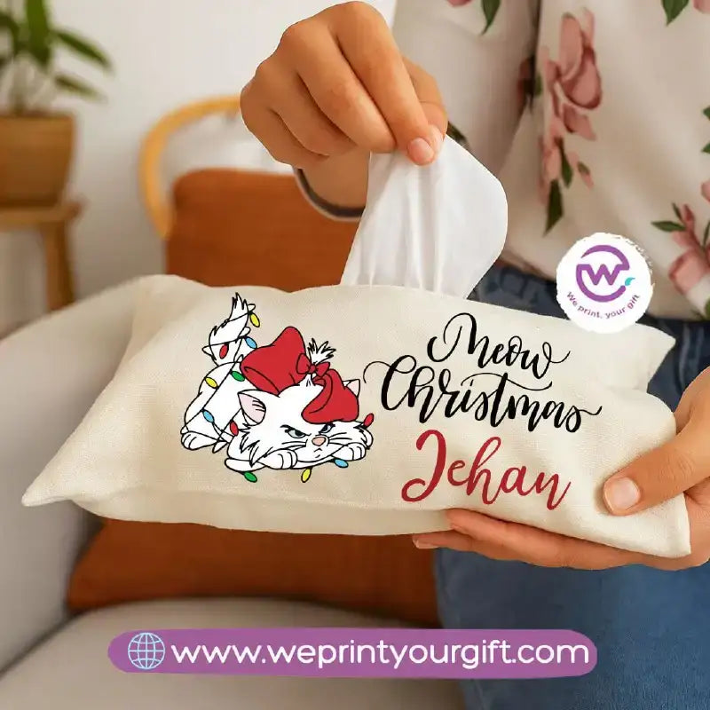Personalized Fabric Tissue Holder – Christmas Designs - WE PRINT
