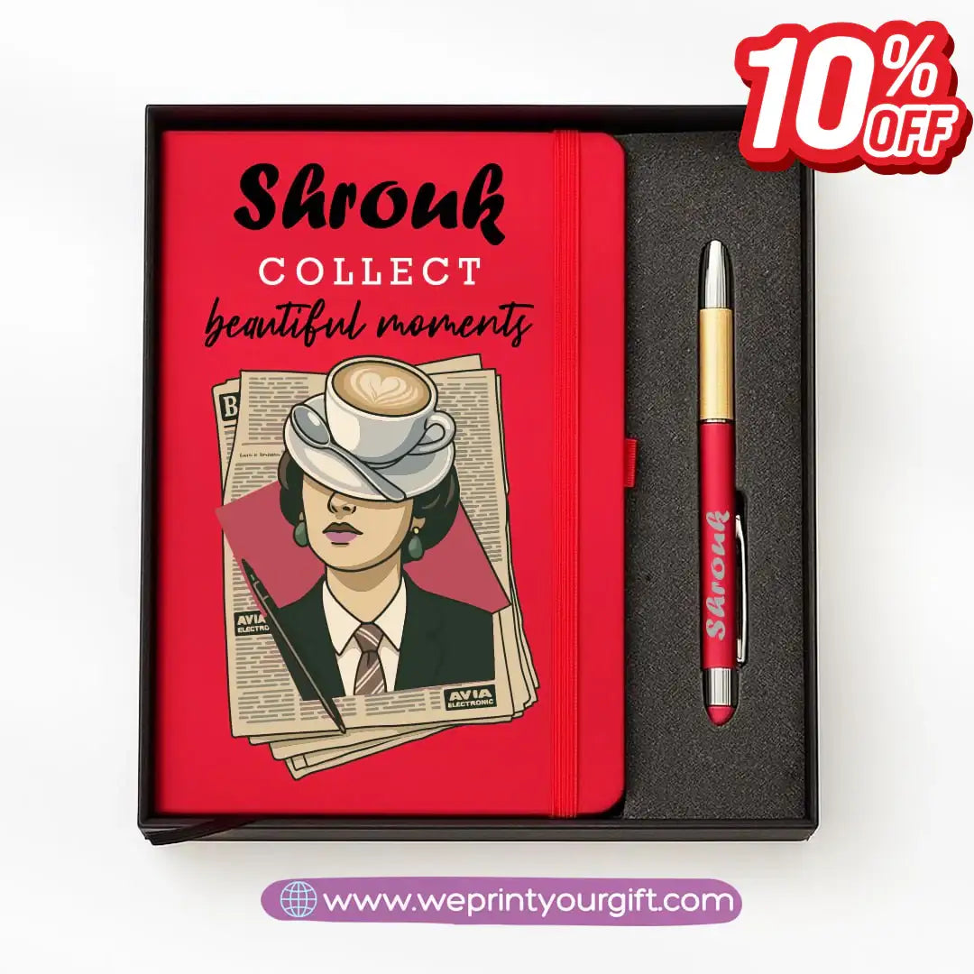 🎨 Digital Art Personalized Gift Box with Notebook & Metal Pen - WE PRINT