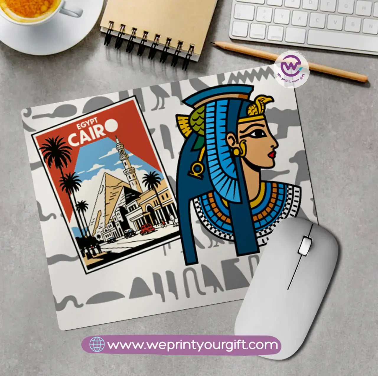 Egyptian Pharaonic Mouse Pad – Ancient Art Reimagined - WE PRINT