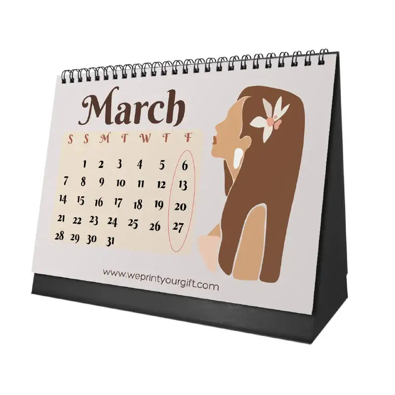 Beautiful as the Moon Desk Calendar 2026 - WE PRINT