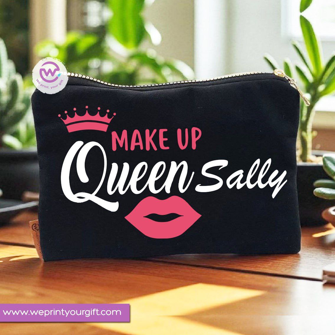 Makeup Tools Theme Makeup Bag & Pencil Case – Stylish Cotton Pouch