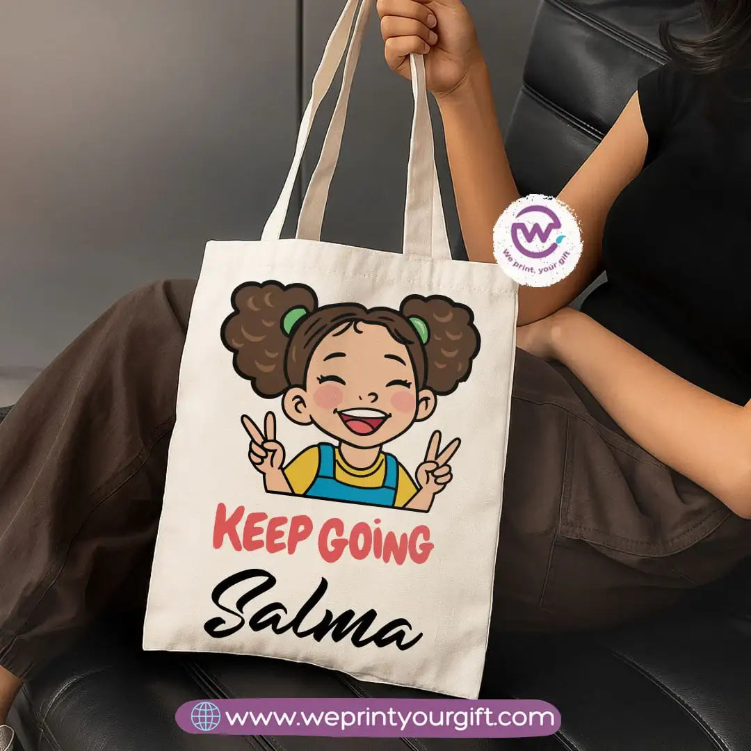 Cartoon Character Canvas Tote Bag - WE PRINT