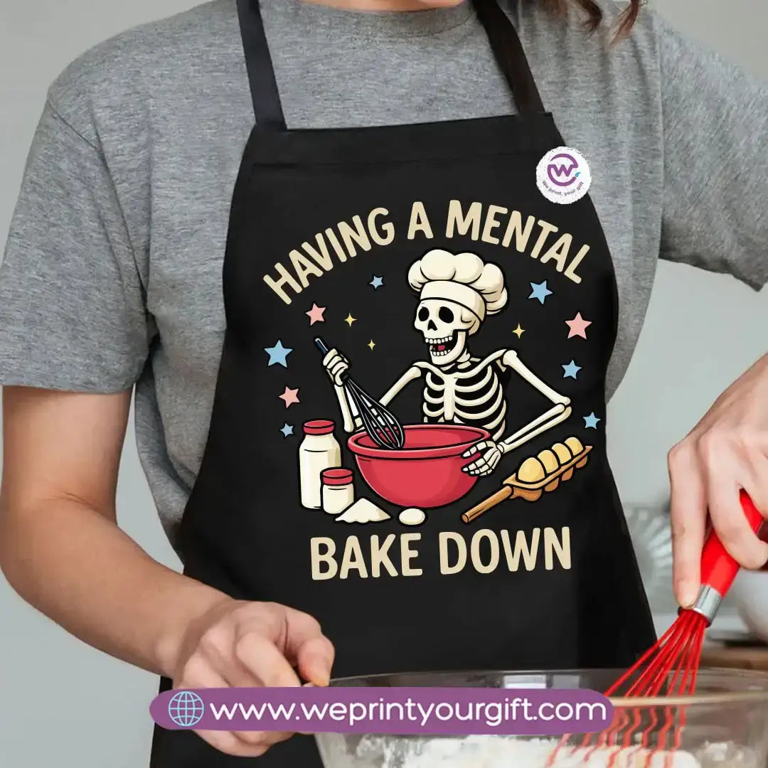 Halloween Cooking Apron – Spooky Heavy Cotton Apron with Pocket & Adjustable Tie - WE PRINT