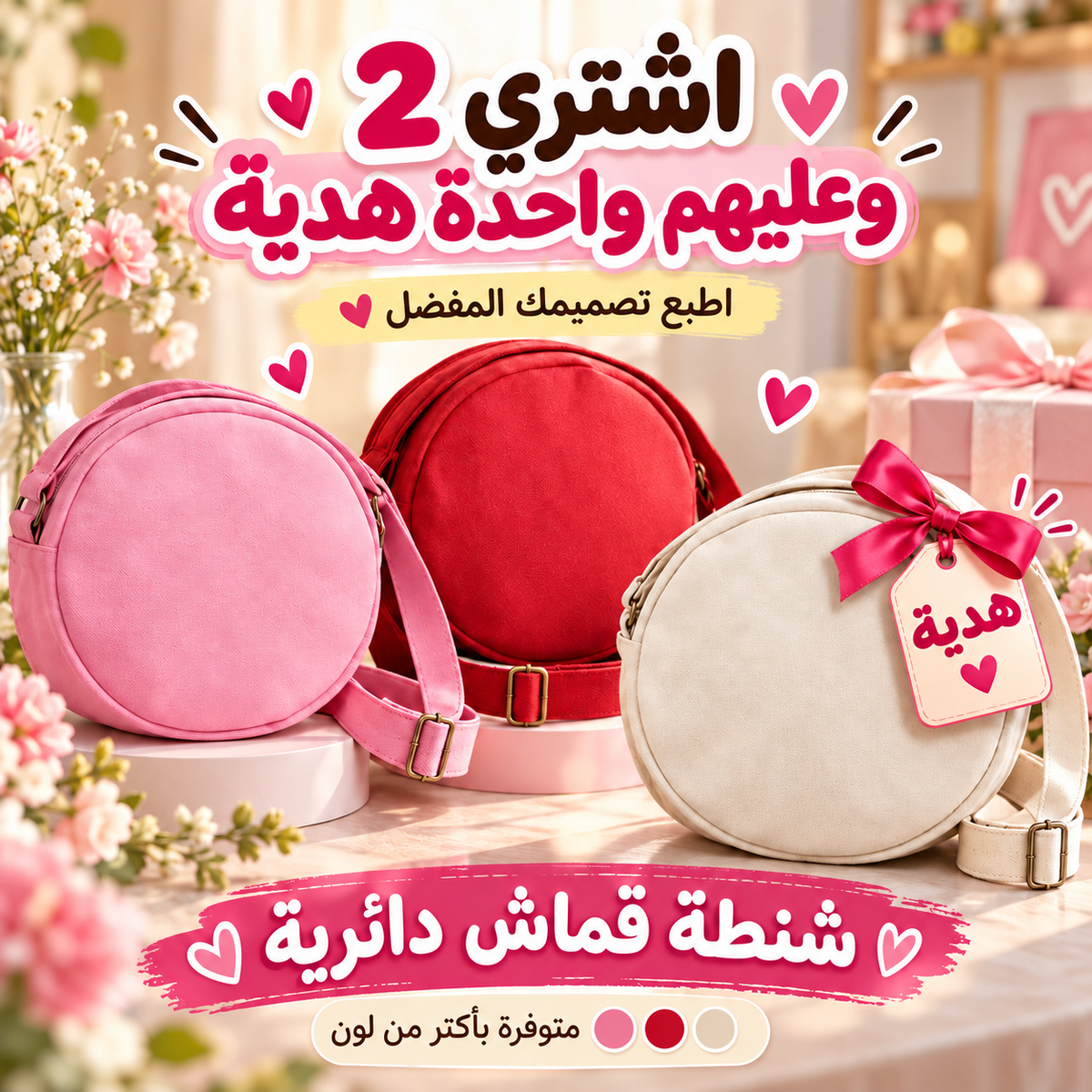 Round Bag -Buy 2 Get 1 Free