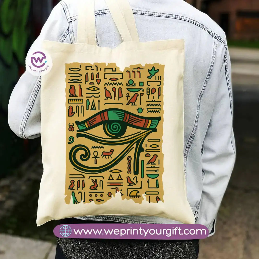 Egyptian Pharaonic Canvas Tote Bag - WE PRINT