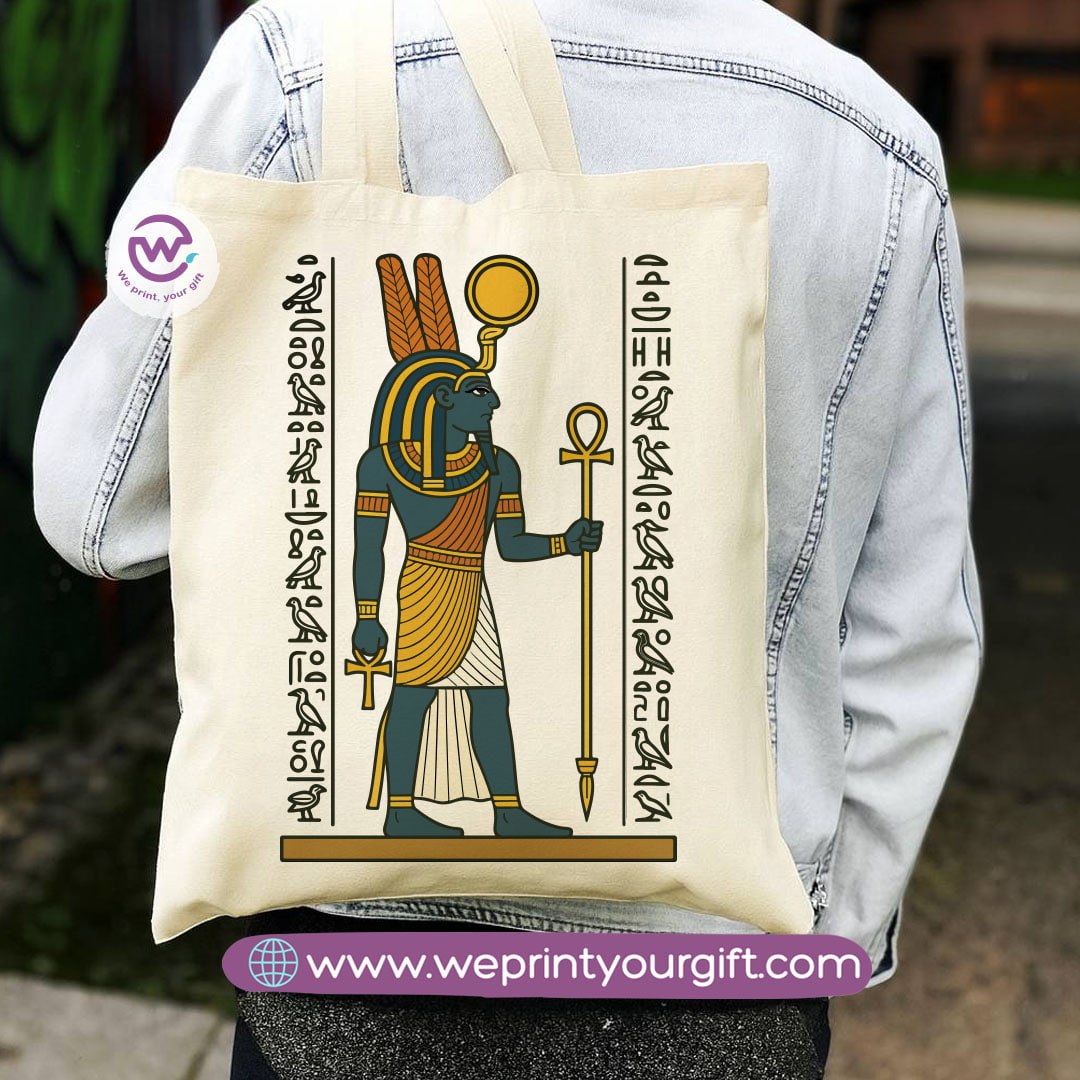Egyptian Pharaonic Canvas Tote Bag