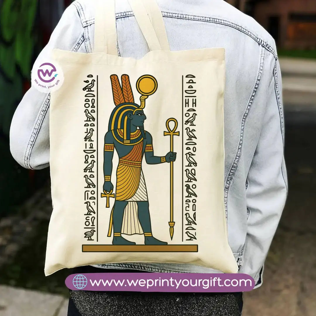 Egyptian Pharaonic Canvas Tote Bag - WE PRINT