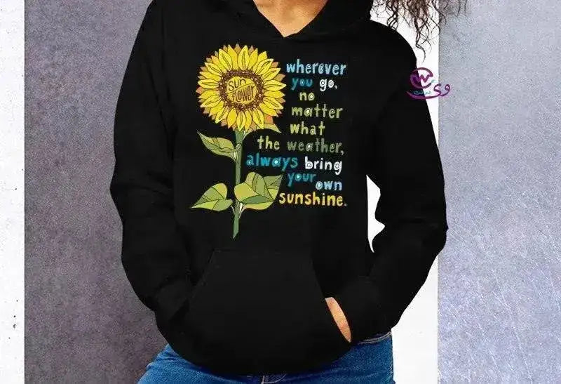 Adult Hoodies -Sunflower - WE PRINT
