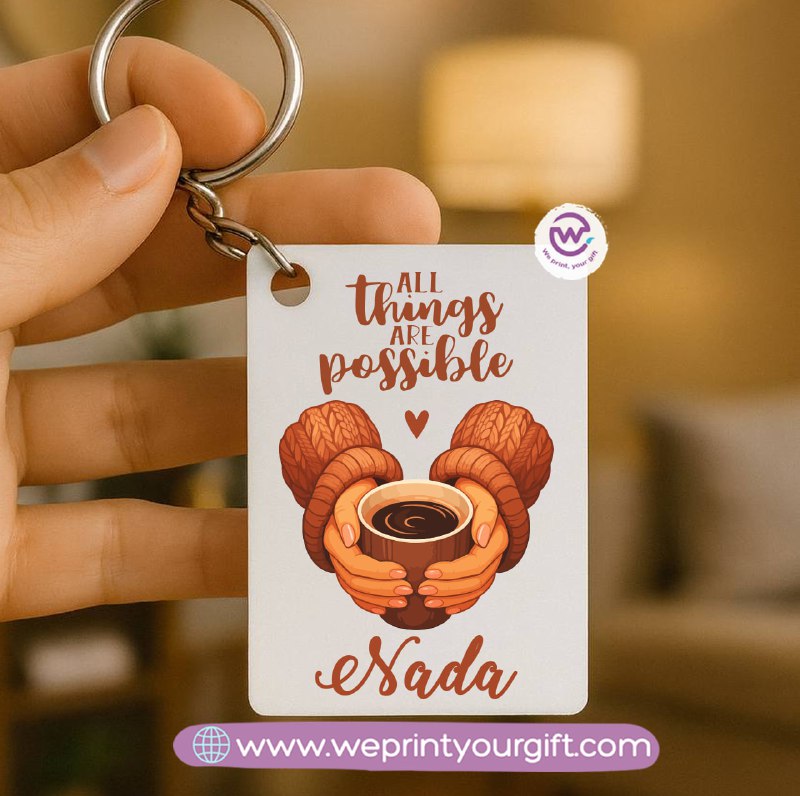Personalized Wooden Keychain – One Art & Custom Designs