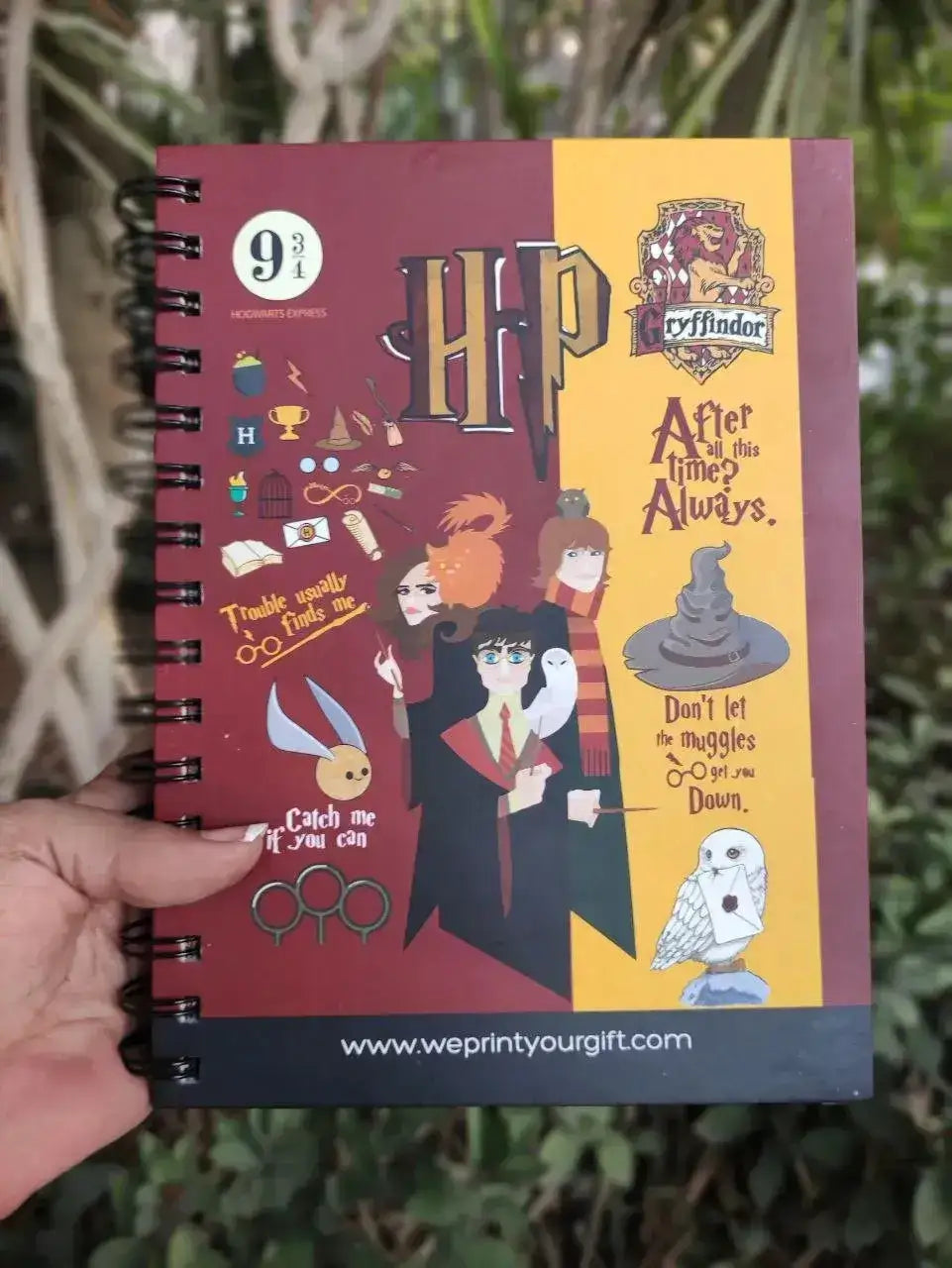 Agenda -( 75 papers -150 pages ) -Harry Potter - WE PRINT