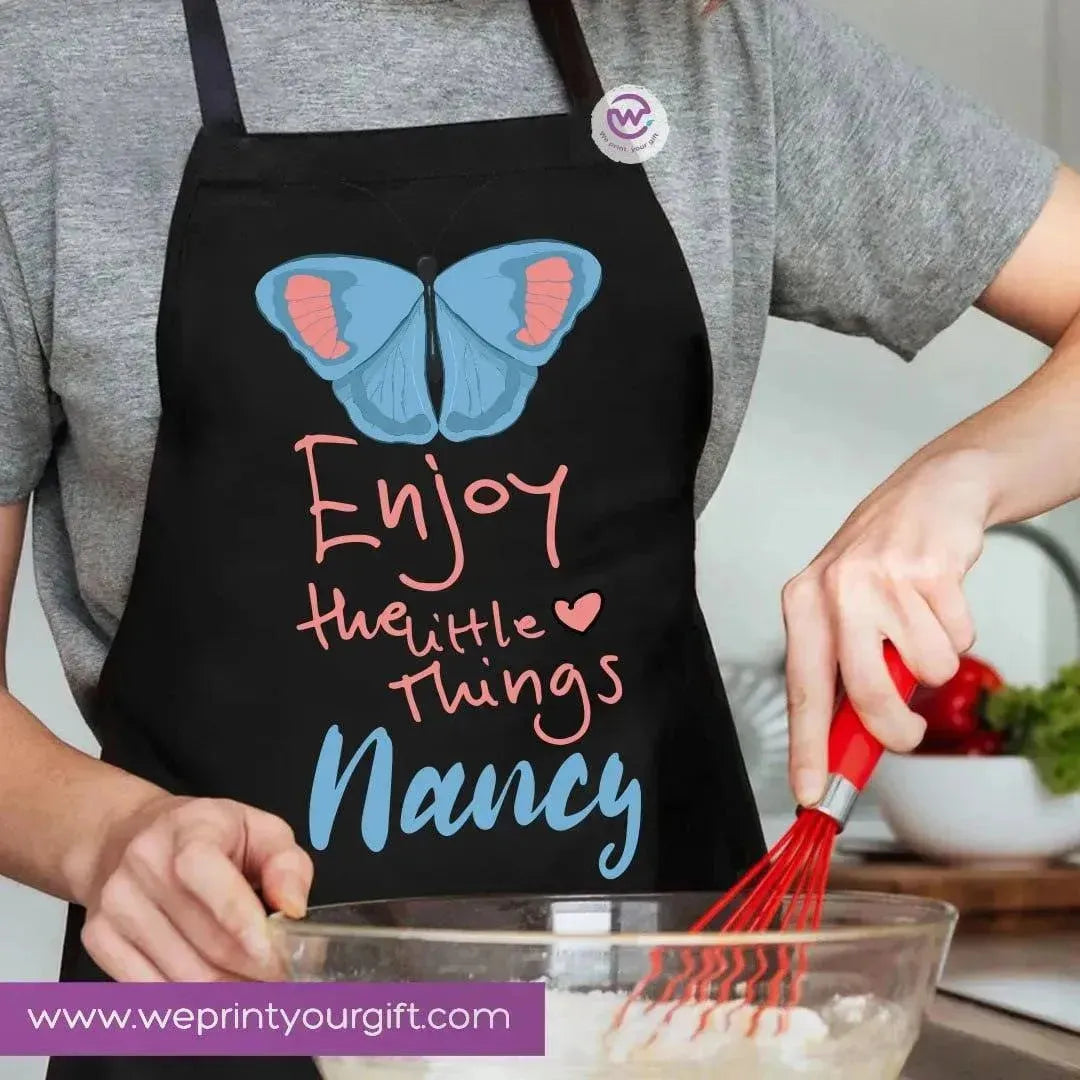 Apron- Names-flowers - WE PRINT