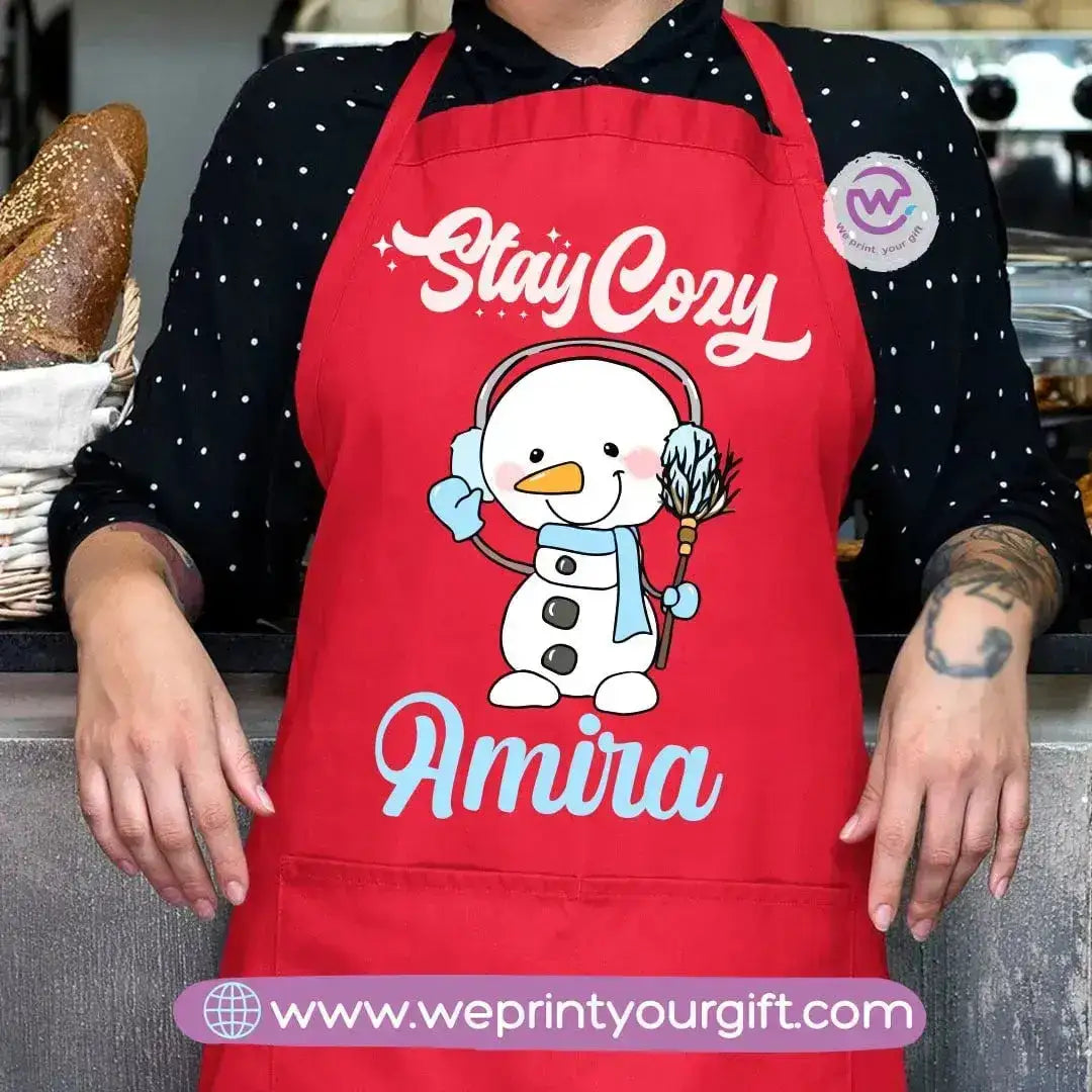Apron-Snow man - WE PRINT