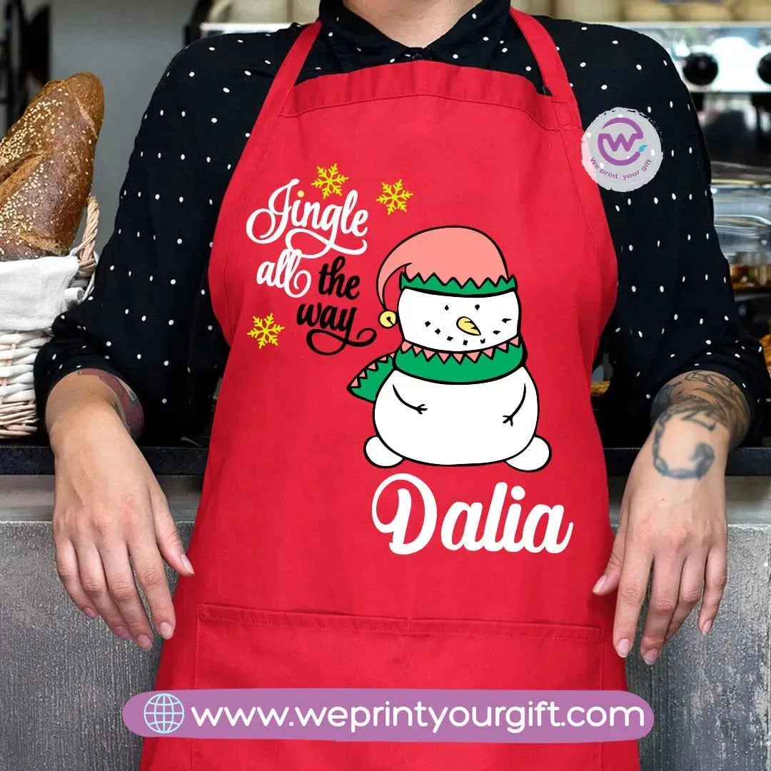 Apron-Snow man - WE PRINT