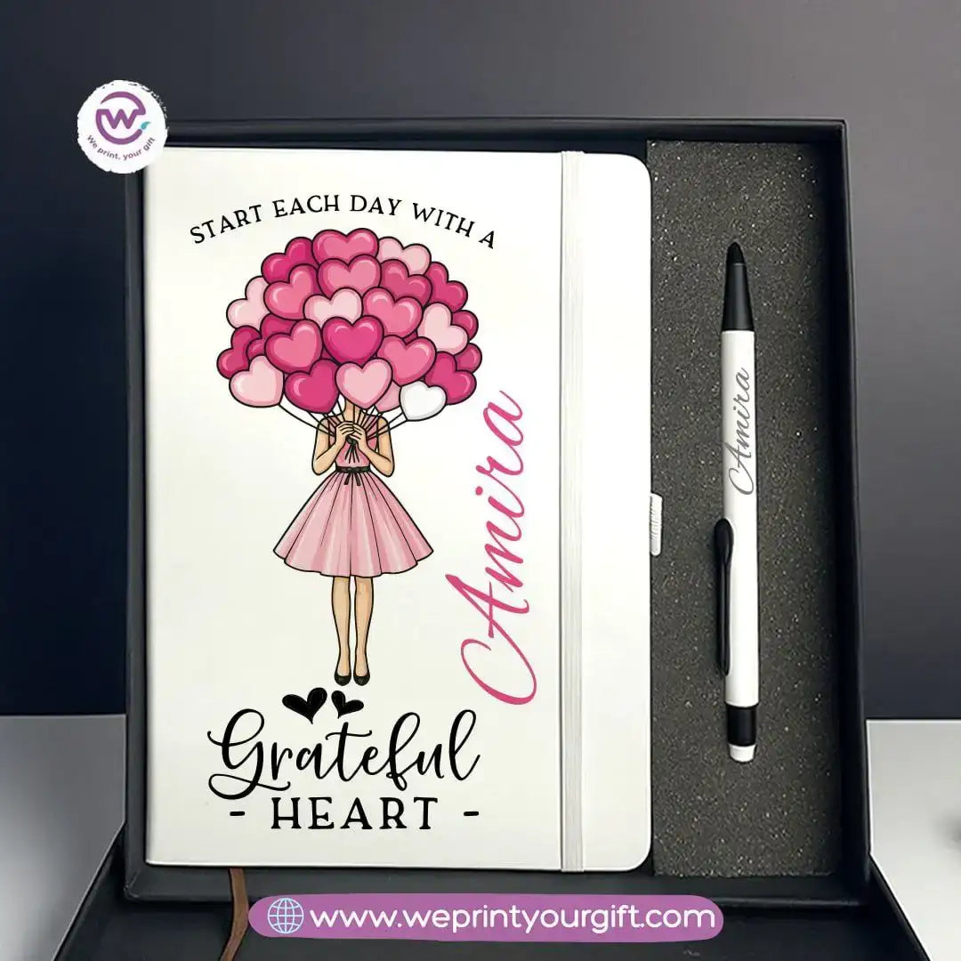 Digital Art Motivational Gift Box – Personalized Notebook & Engraved Pen - WE PRINT