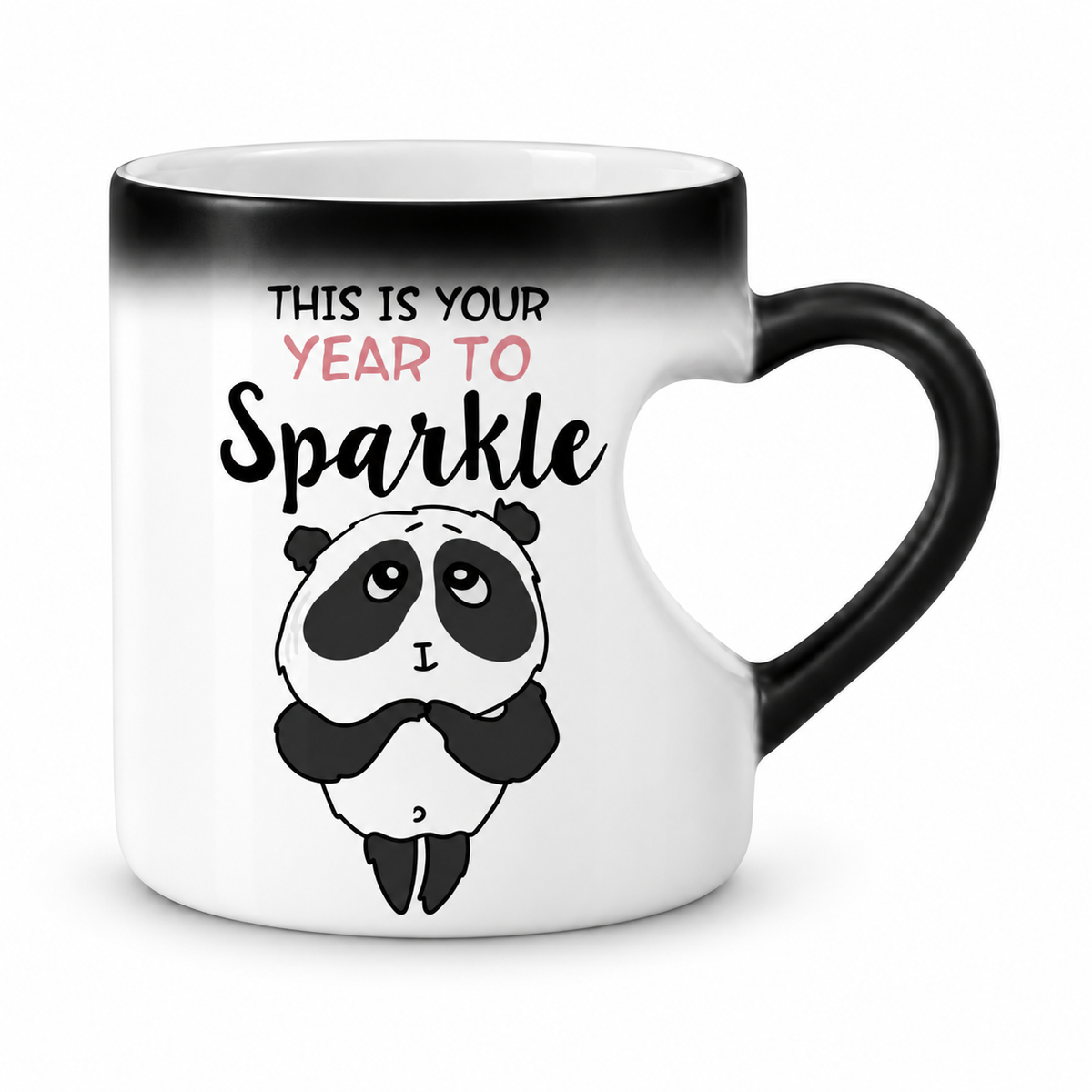 Magic Heart Handle Mug – Panda Designs | 350 ml