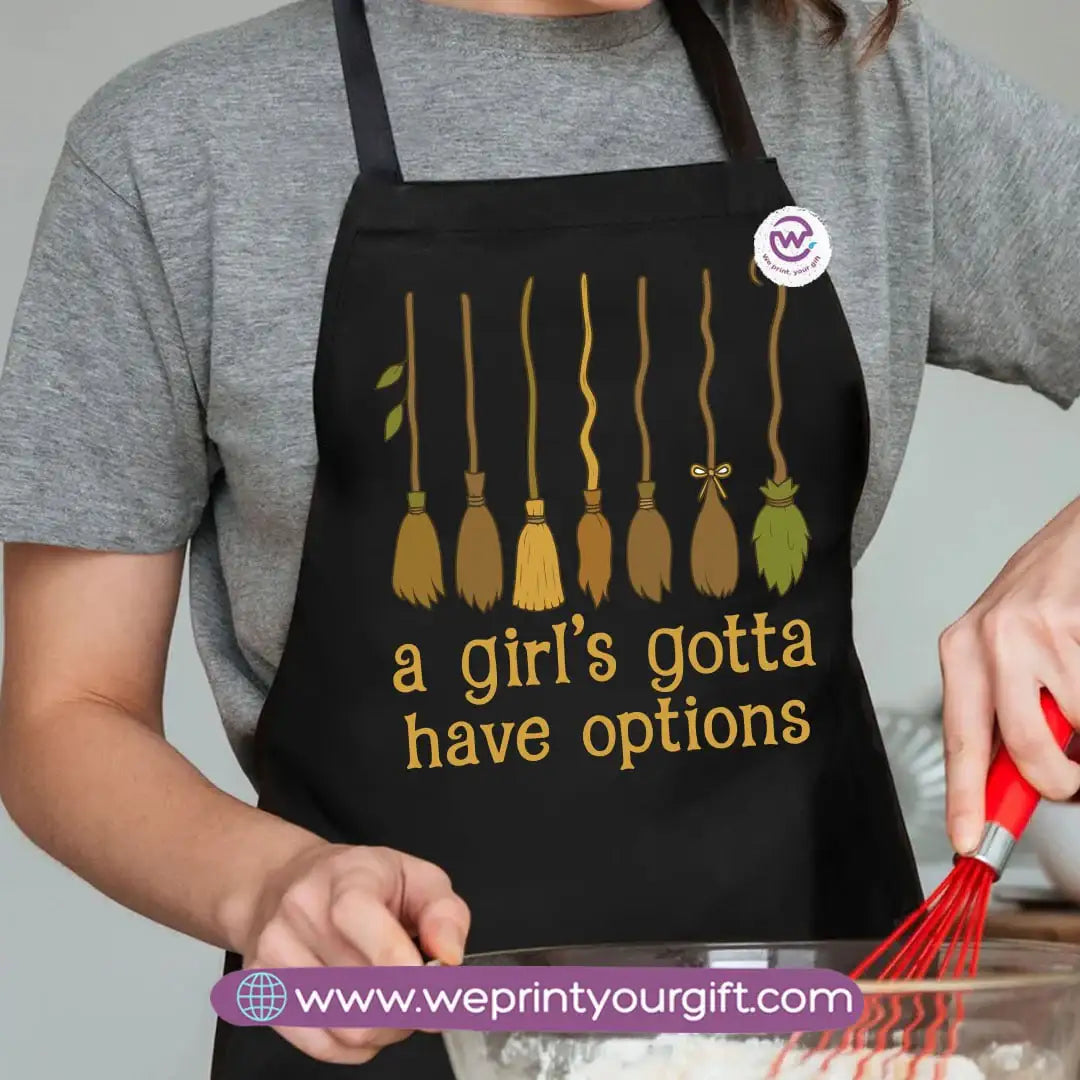 Halloween Cooking Apron – Spooky Heavy Cotton Apron with Pocket & Adjustable Tie - WE PRINT