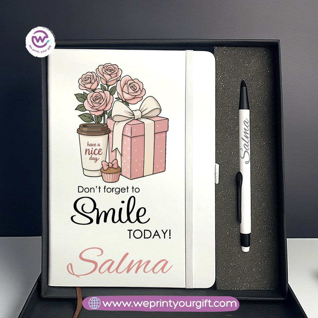 Digital Art Motivational Gift Box – Personalized Notebook & Engraved Pen - WE PRINT