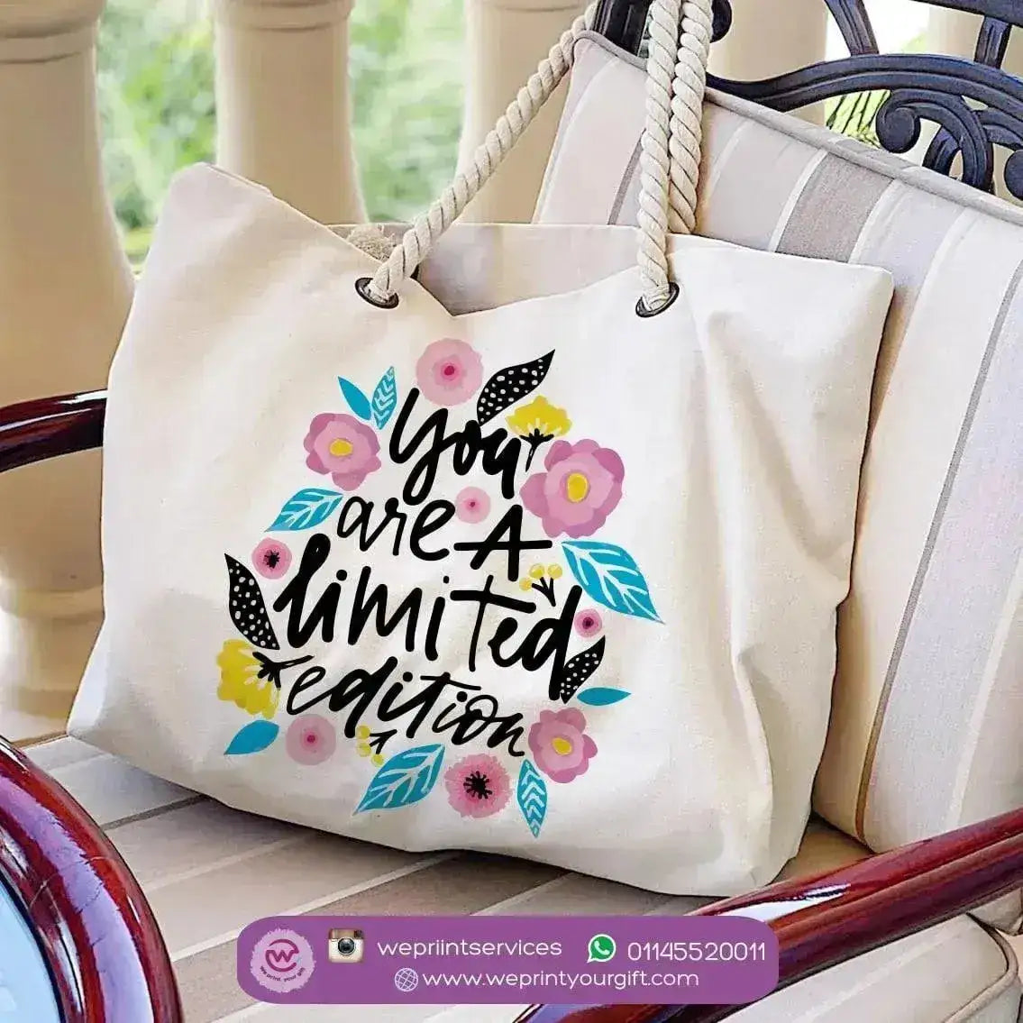 Beach-Bag -Floral Designs - WE PRINT