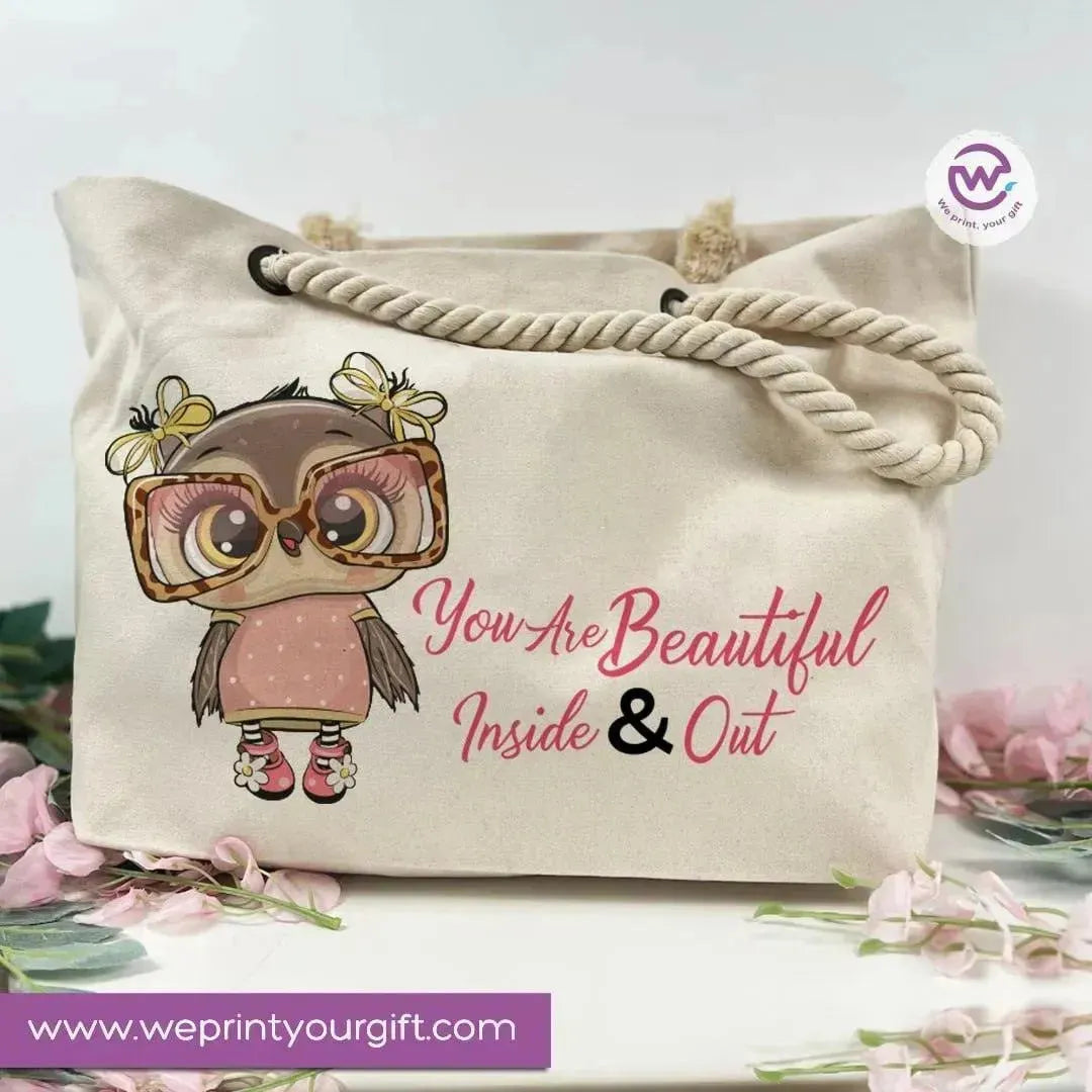 Beach-Bag -Owl - WE PRINT