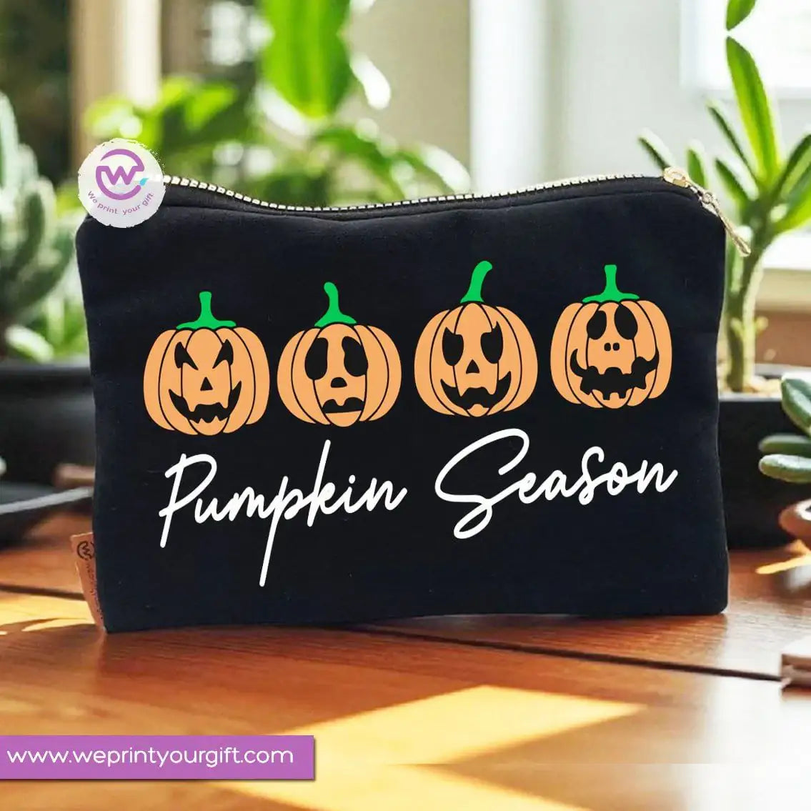 Halloween Makeup Bag & Pencil Case – Spooky Cotton Pouch with Fun Designs - WE PRINT