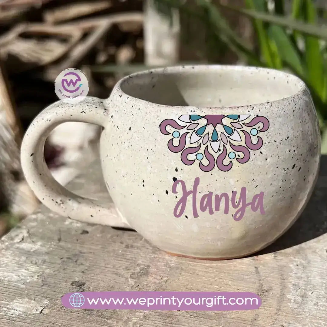 Bowl Marble Pottery Mug- Names - WE PRINT