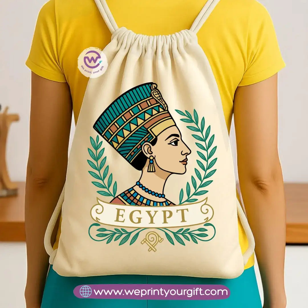Pharaonic Egyptian Drawstring Backpack โ Ancient Art Inspired Designs - WE PRINT