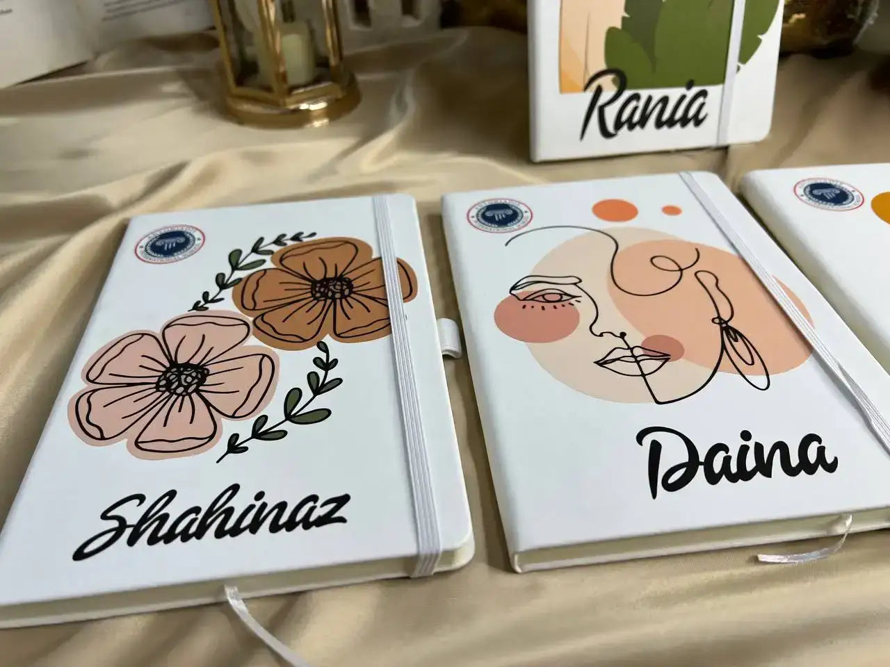 White Notebook with Elastic Band - Buy 2 Get 1 Free - WE PRINT