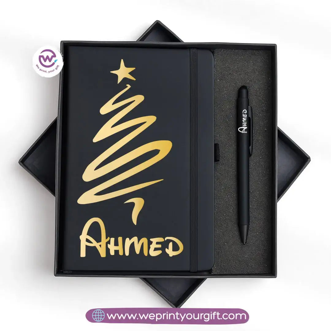 Christmas Special โ Personalized Notebook & Engraved Pen Gift Box - WE PRINT