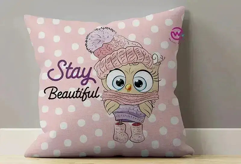 Canvas Cushion-Square Shape - Owls - WE PRINT