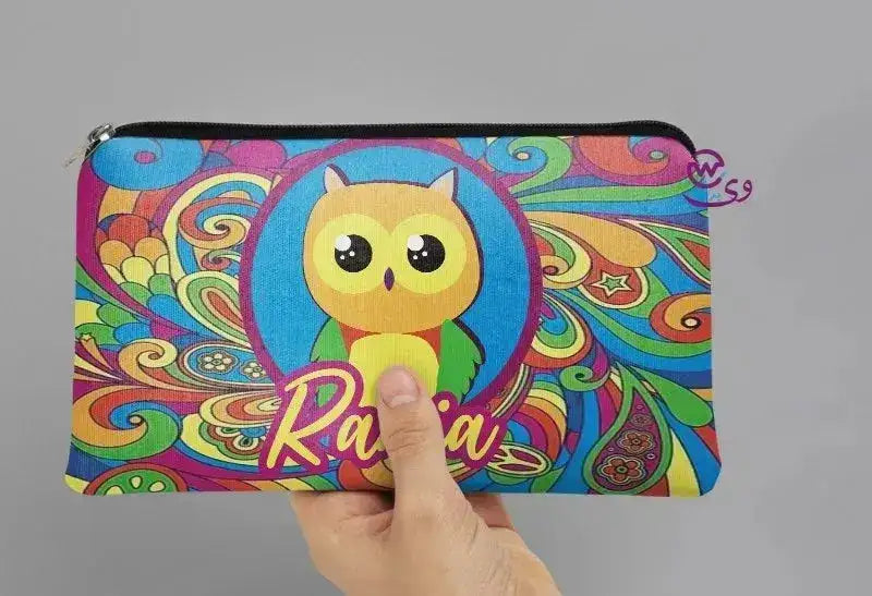 Canvas - Pencil Case -Cute owl - WE PRINT