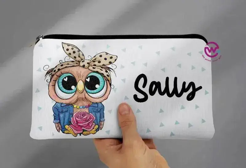 Canvas - Pencil Case -Cute owl - WE PRINT