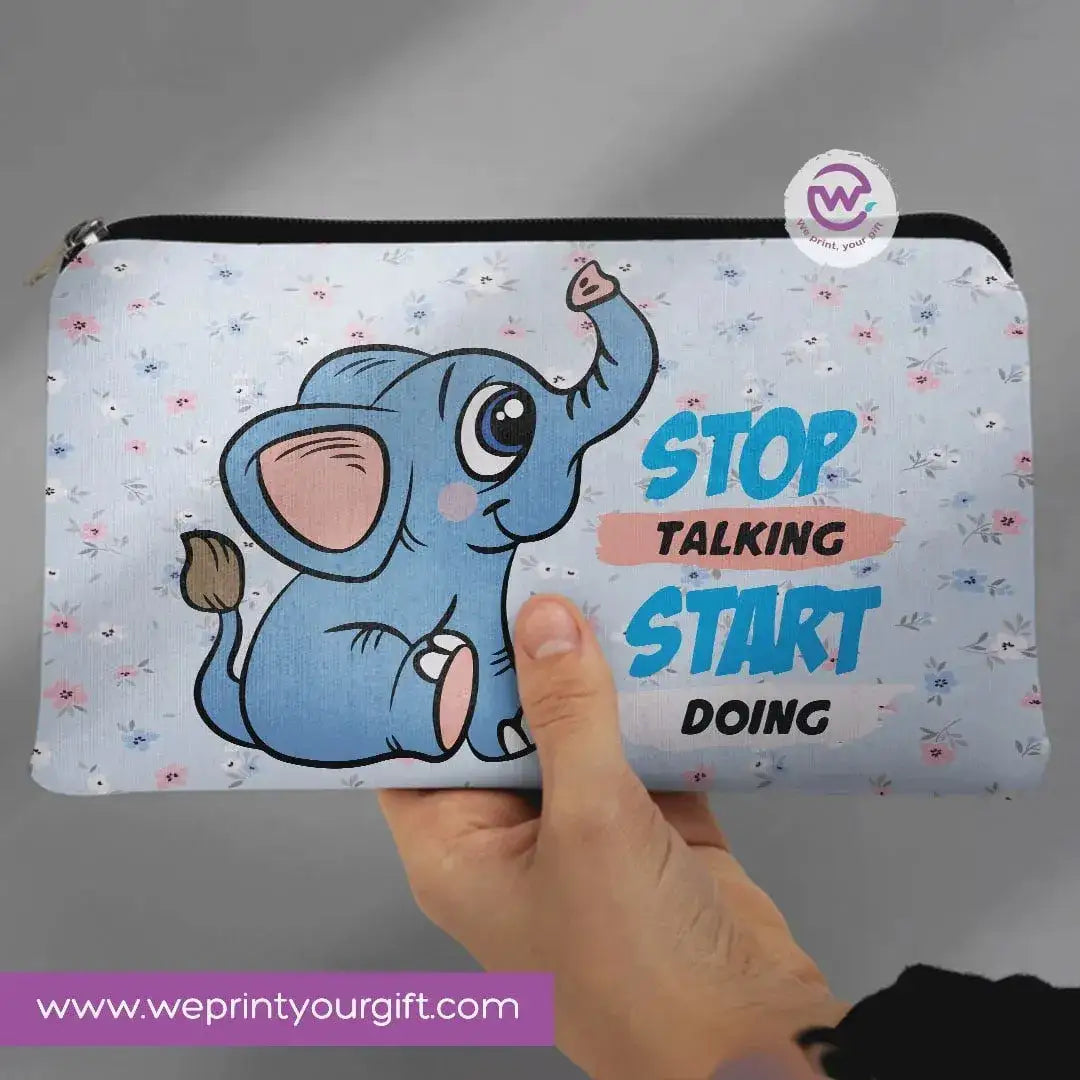 Canvas - Pencil Case -Elephant - WE PRINT