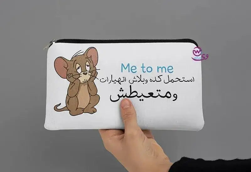 Canvas - Pencil Case -sarcasm memes - WE PRINT